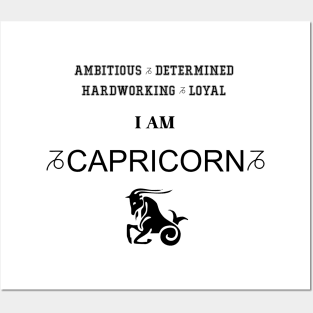 Capricorn horoscope 01 Posters and Art